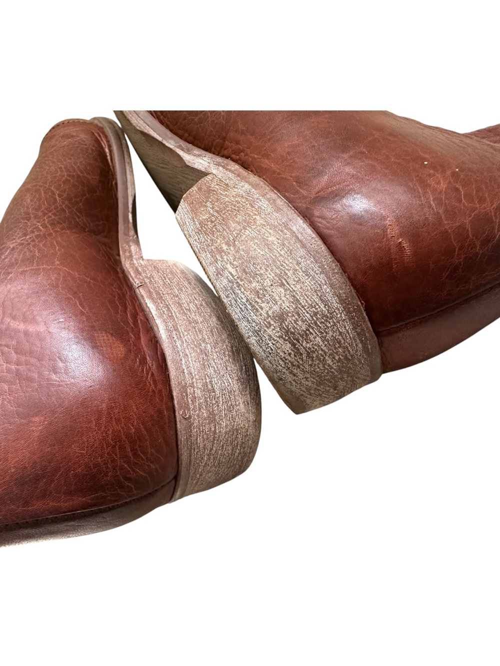 Free People Royale Flats Cutout Leather Pointed Toe D’Orsay Brown Size 40 9/9.5 - Picture 12 of 16